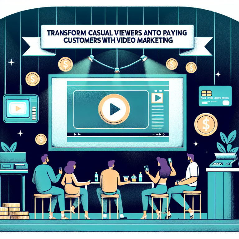 How to Turn Casual Viewers into Paying Customers with Video Marketing