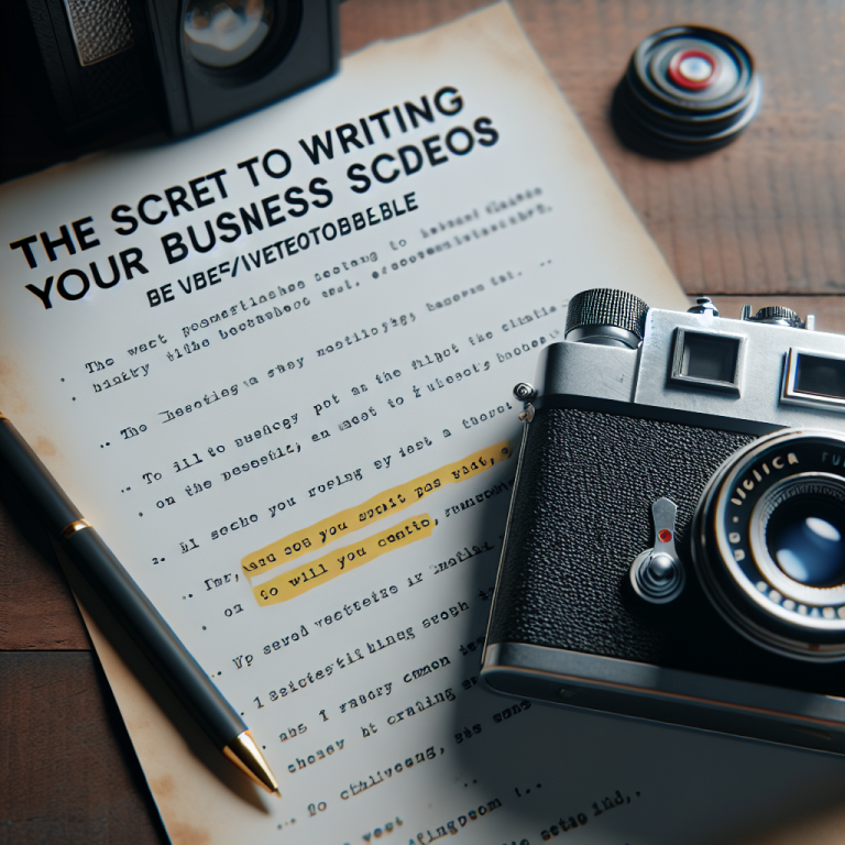 The Secret to Writing Scripts That Make Your Business Videos Unforgettable