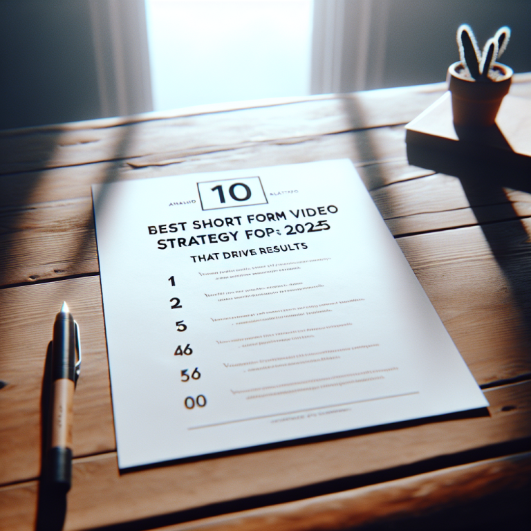 10 Best Short Form Video Strategy Tips for 2025 That Drive Results