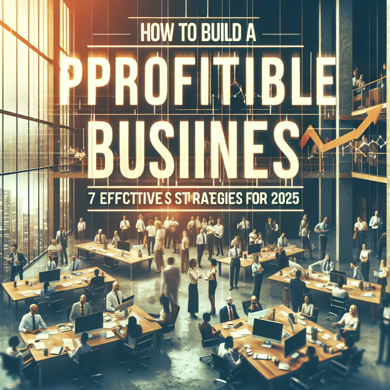 How to Build a Profitable Business: 7 Effective Strategies for 2025