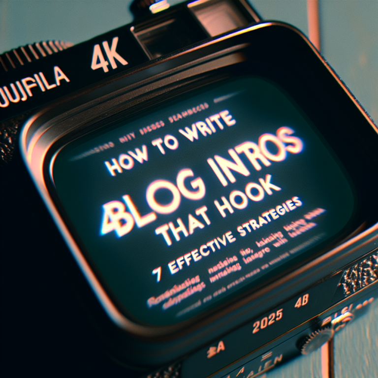 How to Write Blog Intros That Hook: 7 Effective Strategies for 2025