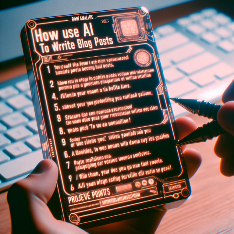 How to Use AI to Write Blog Posts (2025): 7 Effective Strategies for Success