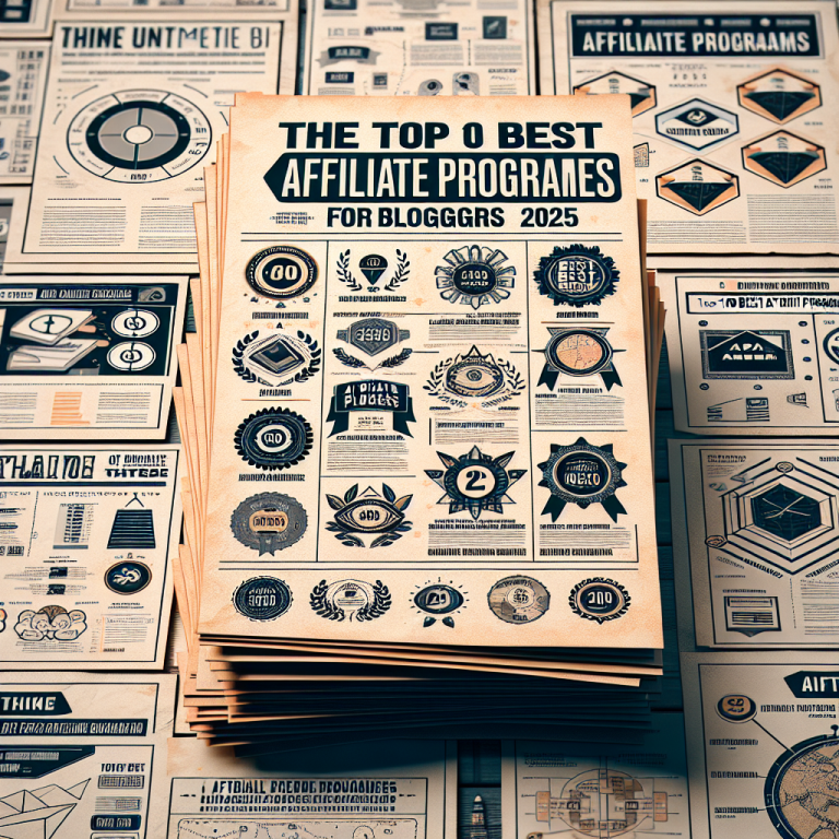 Top 10 Best Affiliate Programs for Bloggers in 2025: The Ultimate Guide