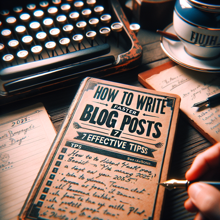 How to Write Faster Blog Posts: 7 Effective Tips for 2025