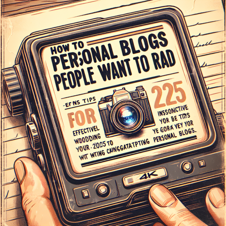 How to Write Personal Blogs People Want to Read: 7 Effective Tips for 2025