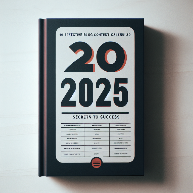10 Effective Blog Content Calendar for Busy Creators in 2025: Secrets to Success