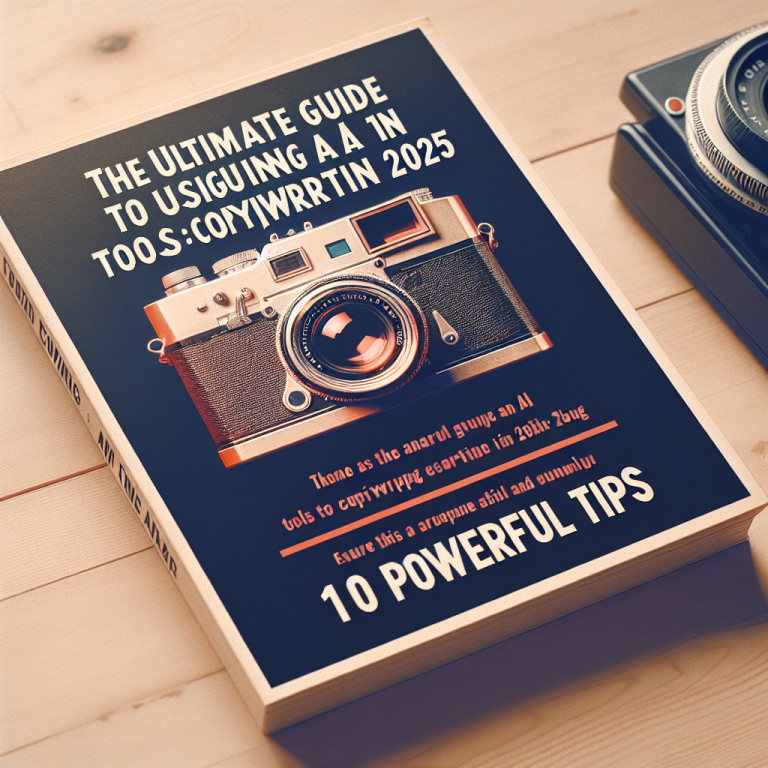 The Ultimate Guide to Using AI Tools for Copywriting in 2025: 10 Powerful Tips