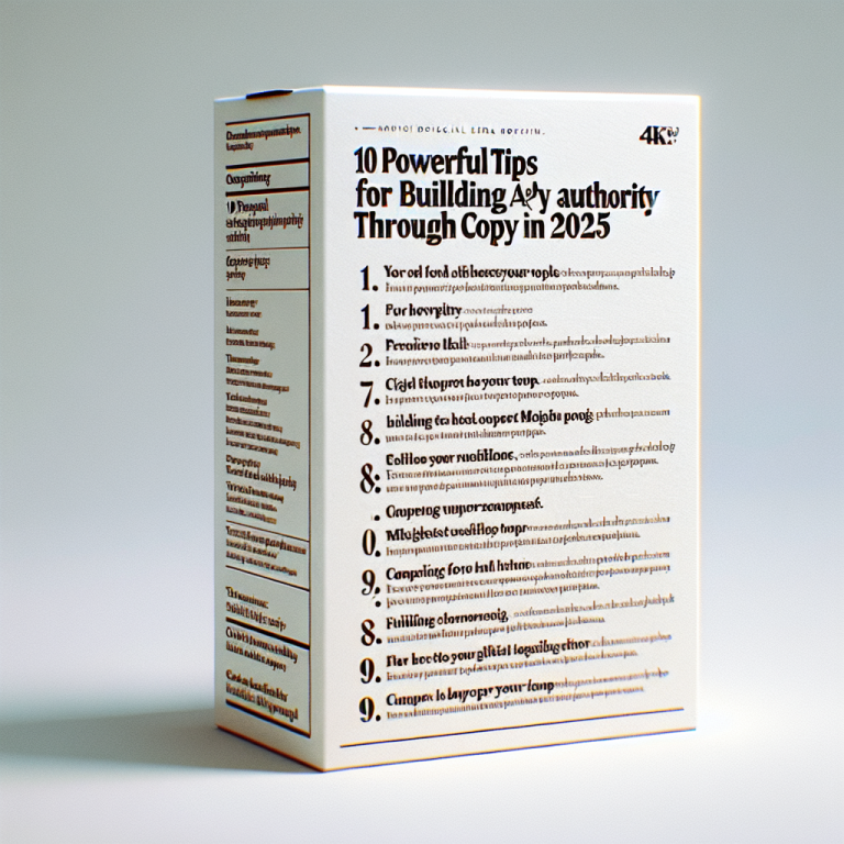 10 Powerful Tips for Building Authority Through Copy in 2025