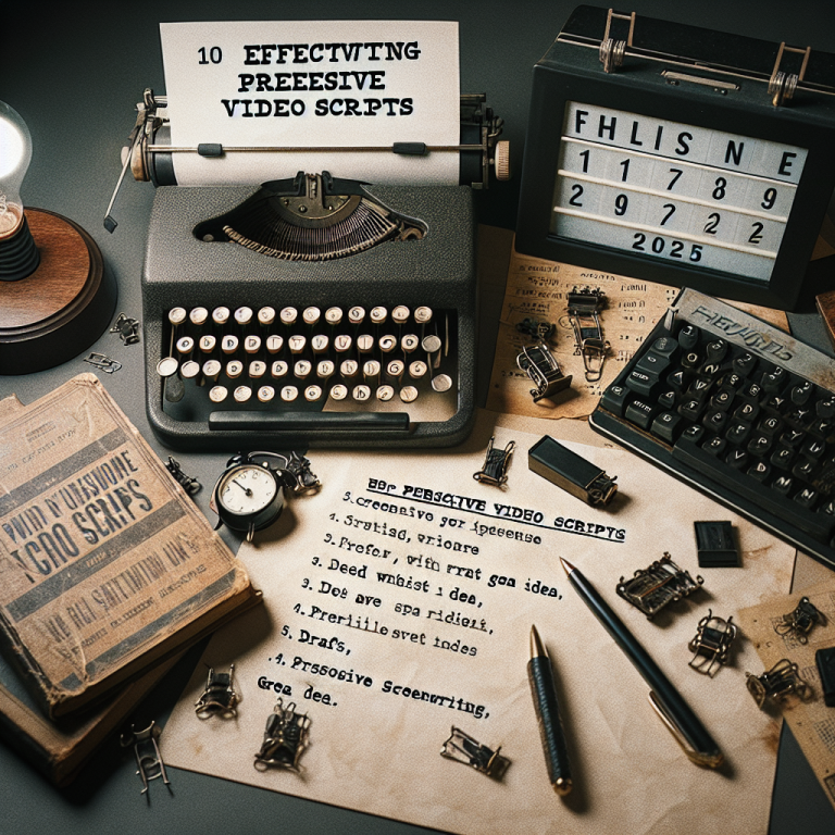 10 Effective Tips for Writing Persuasive Video Scripts in 2025