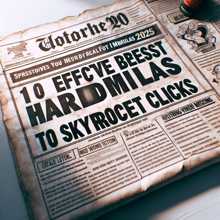10 Effective Best Headline Formulas (2025) to Skyrocket Clicks