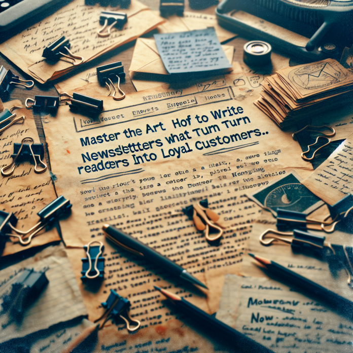 Master the Art of How to Write Engaging Newsletters That Turn Readers into Loyal Customers