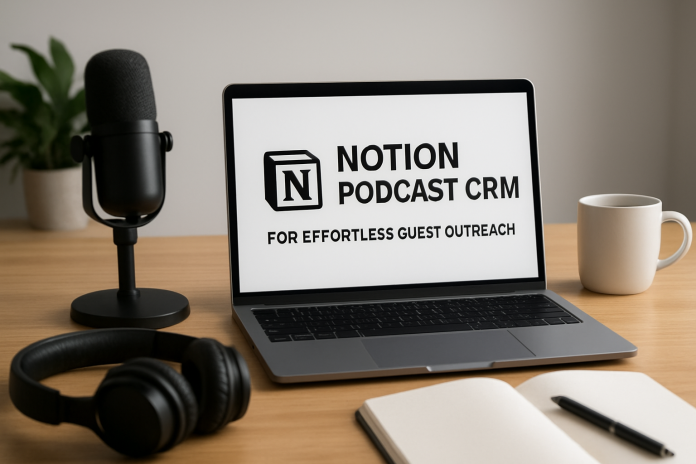 Notion Podcast CRM For Effortless Guest Outreach Notion podcast CRM