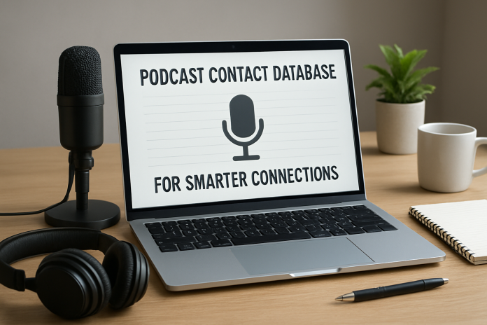 Podcast Contact Database For Smarter Connections podcast contact database
