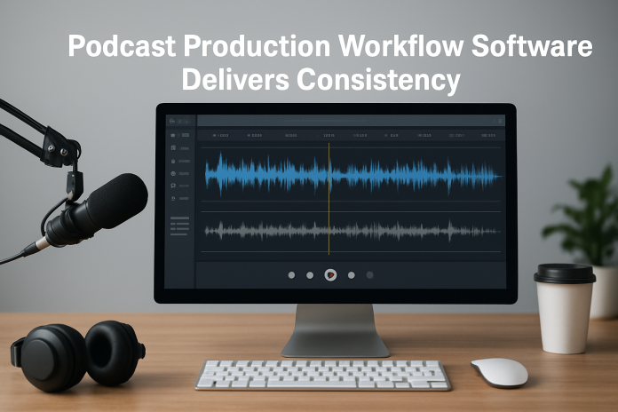 podcast production workflow software