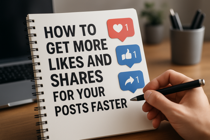 how to get more likes and shares